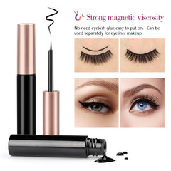 Eyelashes With Magnetic eyeliner 3D Mink - 3 PACK!!!