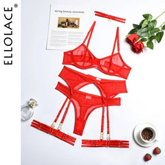 4 Pieces Sexy Erotic Lingerie