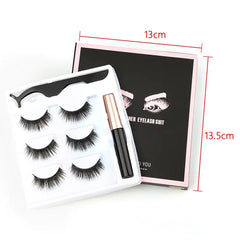 Eyelashes With Magnetic eyeliner 3D Mink - 3 PACK!!!