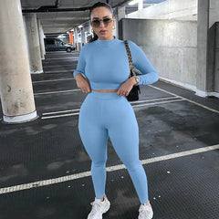 Short or Long Sleeve 2 Piece Set Tracksuit