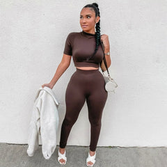 Short or Long Sleeve 2 Piece Set Tracksuit