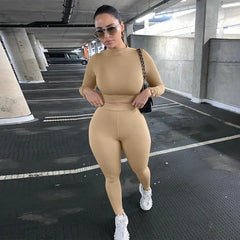 Short or Long Sleeve 2 Piece Set Tracksuit